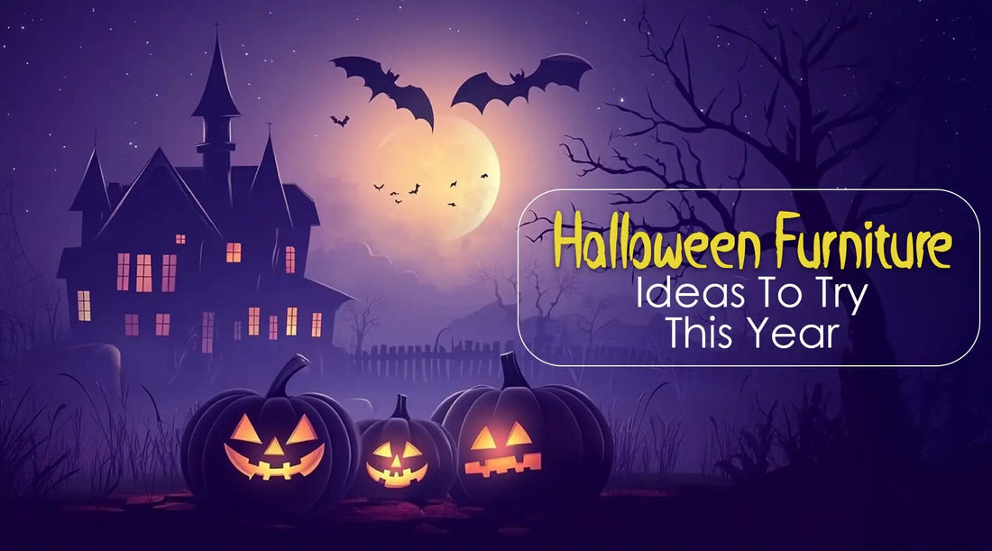 Halloween Furniture Ideas With Bone Inlay And Black Velvet