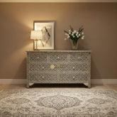 Grey Bone Inlay Arctic Chest Of 7 Drawers