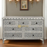 Bone Inlay Arctic Design 7 Drawers Chest | Bone Inlay Arctic Design 7 Drawers Dresser Table
