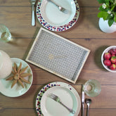 Bone Inlay Fish-scale Tray Grey