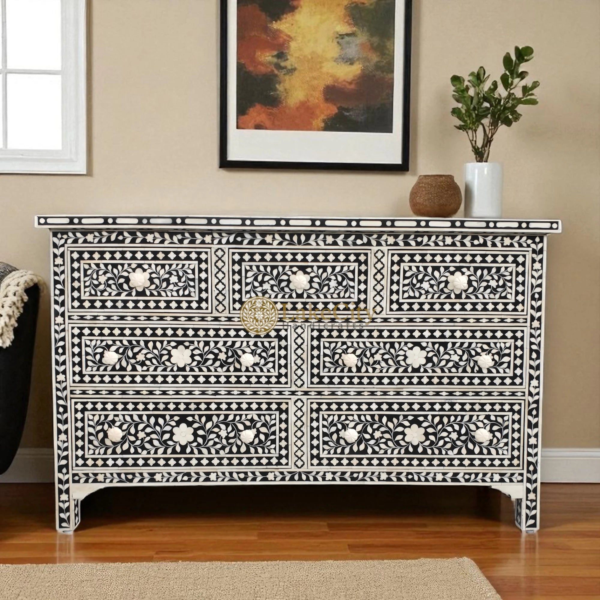ivory inlay dresser Mother of Pearl Tallboy Dresser White, Mother of Pearl Dresser White,mop Inlay Chest of 6 Drawers,bone Inlay Furniture