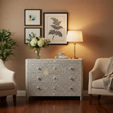 Bone Inlay Lexi Dresser Grey
