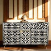 Bone Inlay Moroccan Design 9 Drawers Chest
