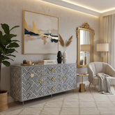 Optical Bone Inlay Buffet Black