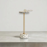 Targua Bone Inlay End Table Black