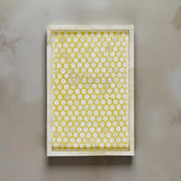 Bone Inlay Tray Inverse Hexagon Yellow
