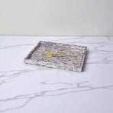 Colored Bone Inlay Serving Tray Purple