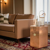 Copper Hexagonal Side Table