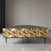 Denver Brass Corner TV Unit