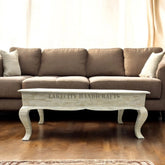 Full Bone Inlay Center Table Cum Trunk Box Off-White | Full Bone Inlay Coffee Table Cum Trunk Box Off-White