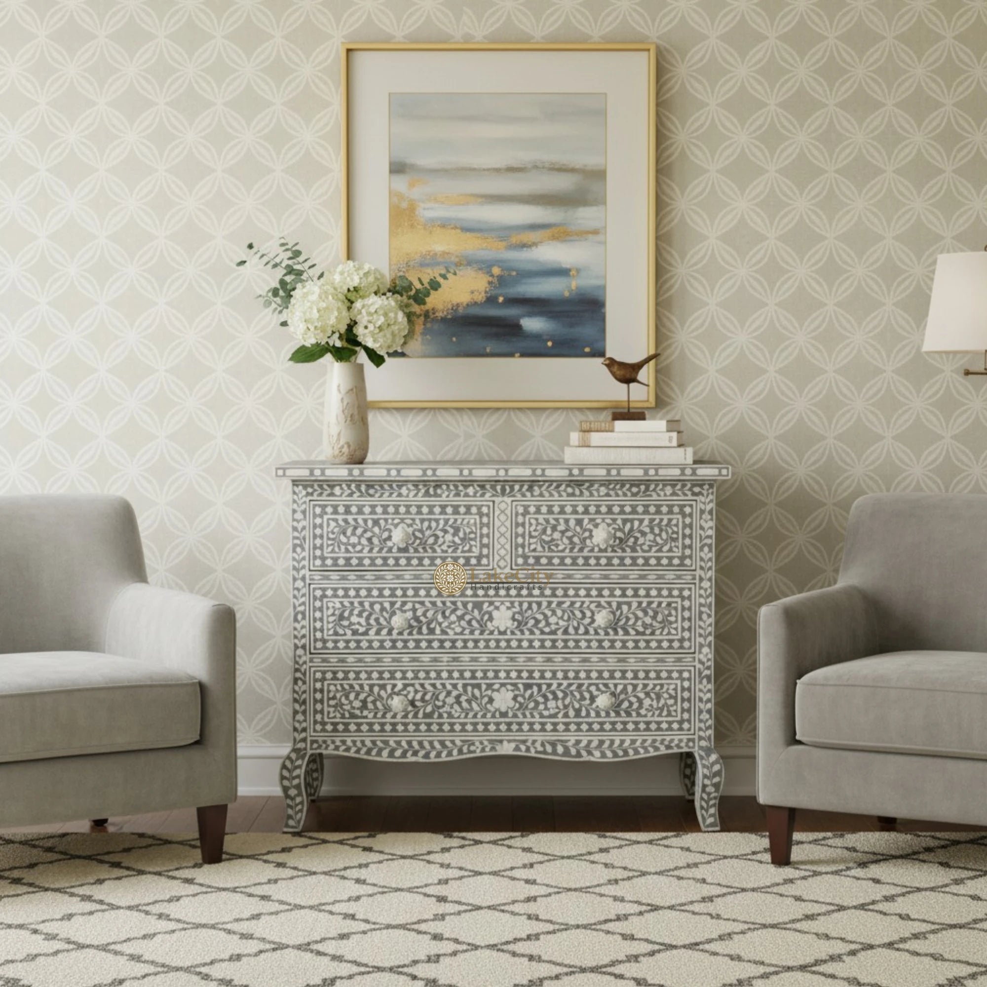 4 drawer grey dresser Amazon.com: Wodeer Grey Dresser for Bedroom, Wooden 4 Drawer Dresser with LED Light, Dressers & Chests of Drawers with Metal Handles, Storage and Organization for Bedroom, Hallway, Entryway, Gray : Home &