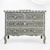 Grace Mother of Pearl Inlay 4 Drawer Dresser Black