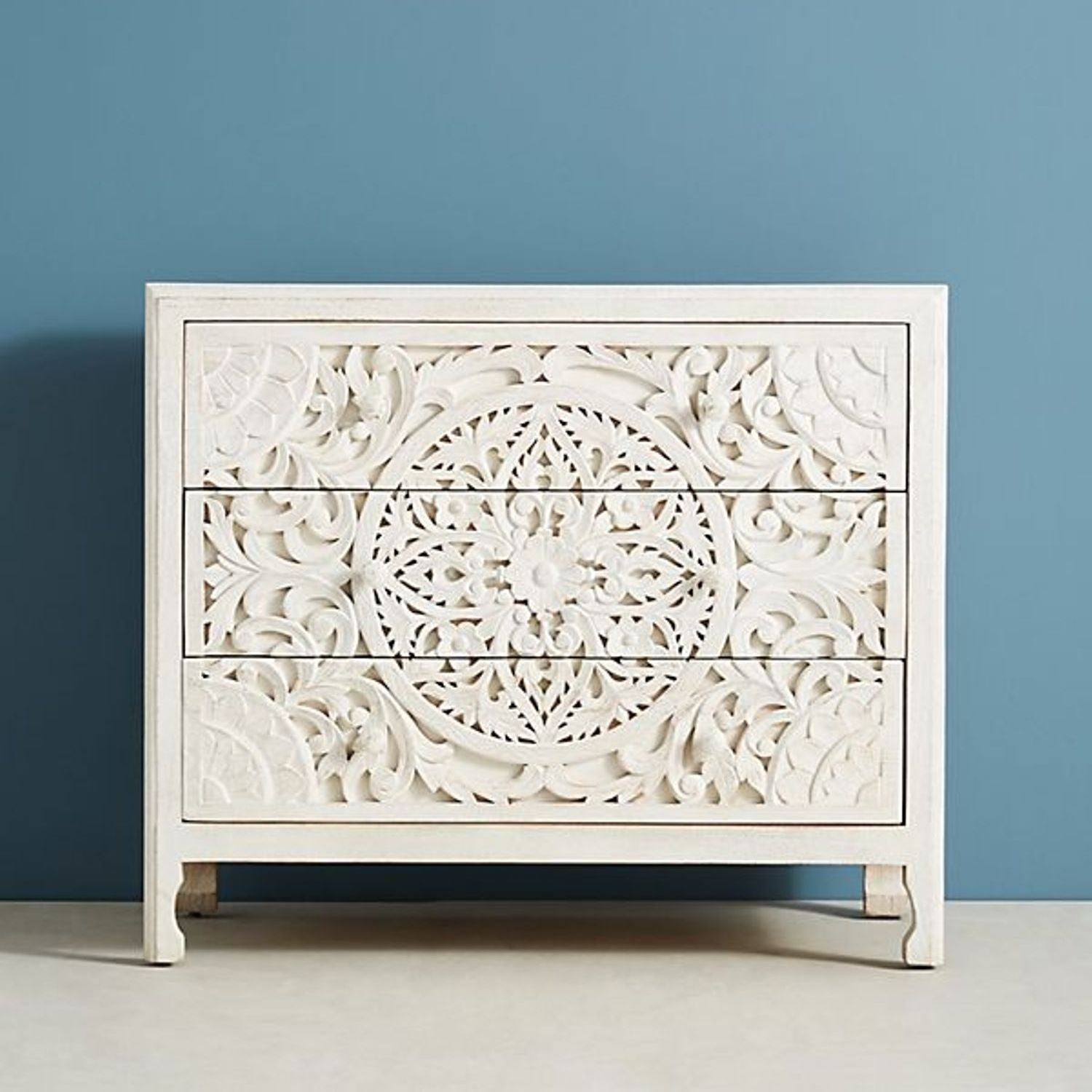 white luxury dresser Esparanza Pearl White Dresser