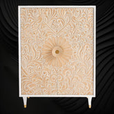 Armario Gulliver blanco tallado a mano