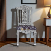 Handcrafted Royal Silver Chair