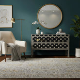 Hazel Bone Inlay 2 Drawer Sideboard Black