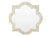 Quatrefoil Natural Bone Inlay Mirror 1