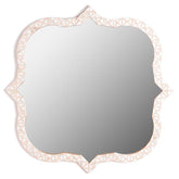 Triangle Mother Of Pearl Inlay Mirror - Nude Pink 1