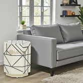 Nola Full Bone Inlay Side Table