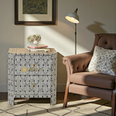 Sprinkle Midtown Bone Inlay Nightstand Black