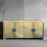 Talitha Brass Embossed 4 Door Credenza