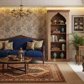Teakwood Bone Inlay Bookshelf Natural