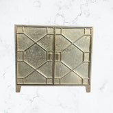 Chatham Hollywood Regency 2 Door Brass Cabinet Ready to Ship 1