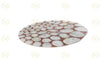 White Agate Table Top Red Crystal