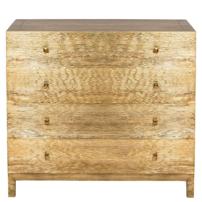 Wave Brass Chest Of Drawers 1