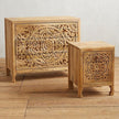 Luxury Handcarved Lombok 3 Drawer Dresser Natural 6