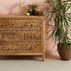 Luxury Handcarved Lombok 3 Drawer Dresser Natural 7