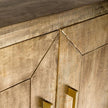 Antique Brass Embossed 3 Door Sideboard 5