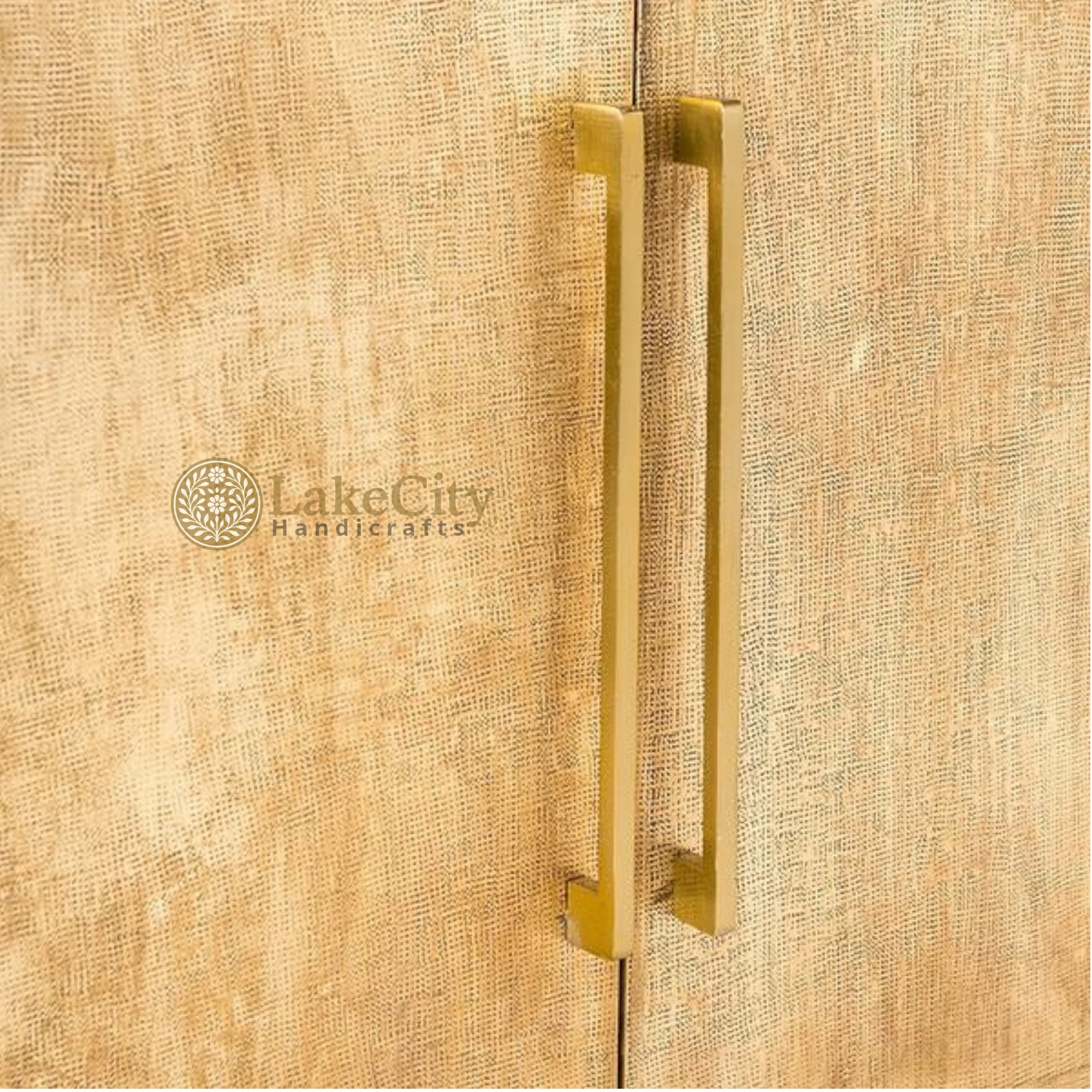 Antique Brass Embossed 3 Door Sideboard