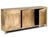 Antique Brass Embossed 3 Door Sideboard 3