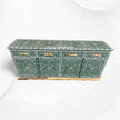 Arabic Mother Of Pearl Inlay Cabinet Green 3