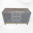 Arctic Navy Blue MOP Inlay Sideboard with elegant design 1