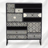 Modern Ariel Black Bone Inlay Cabinet 1