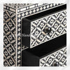 Black Bone Inlay Arctic Chest Of 3 Drawers 3