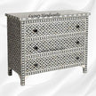 Black Bone Inlay Arctic Chest Of 3 Drawers 1