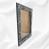 Black Bone Inlay Floral Rectangle Mirror 2
