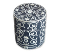 Bone Inlay Stool Bel Black 2