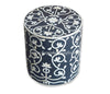 Bone Inlay Stool Bel Black 2