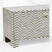 Black Bone Inlay Media Unit Chevron Zigzag 3