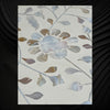 Blooming Flowers MOP Inlay Round Accent Table Beige 2