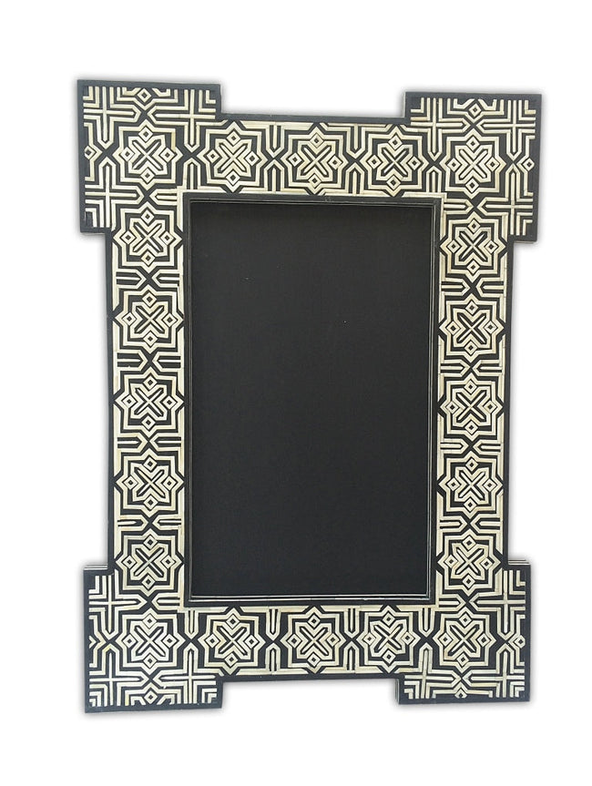 Best Black Bone Embossed Hallway Mirror 1