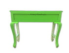 Bone Inlay 2 Drawer Geometric Console Green 4