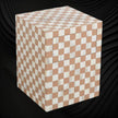 Bone Inlay Checkerboard Bedside Almond 3