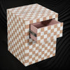 Bone Inlay Checkerboard Bedside Almond 2