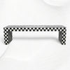 Bone Inlay Checkerboard Coffee Table Black 3