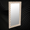 Bone Inlay Checkerboard Mirror Almond 2